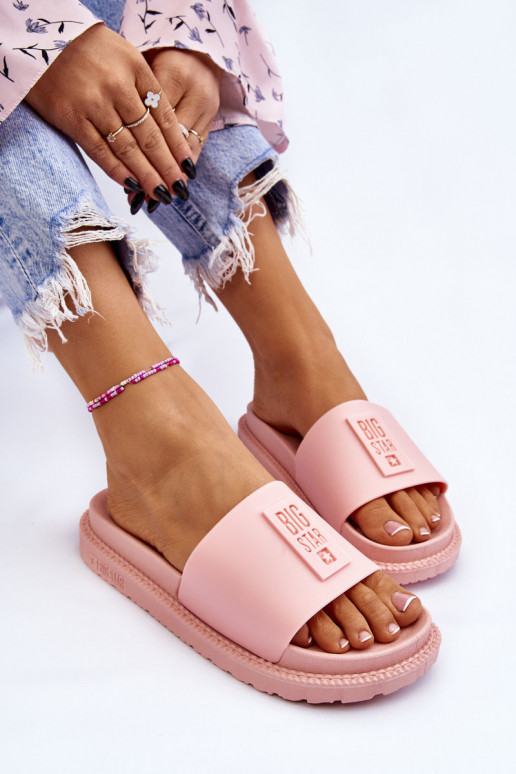 Women's Slippers Big Star LL274425 Light pink Women's Slippers Big Star LL274425 Light pink