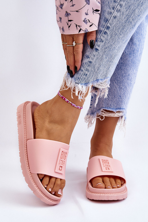 Women's Slippers Big Star LL274425 Light pink Women's Slippers Big Star LL274425 Light pink