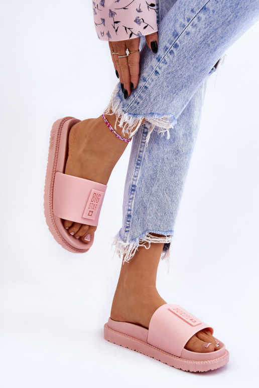 Women's Slippers Big Star LL274425 Light pink Women's Slippers Big Star LL274425 Light pink