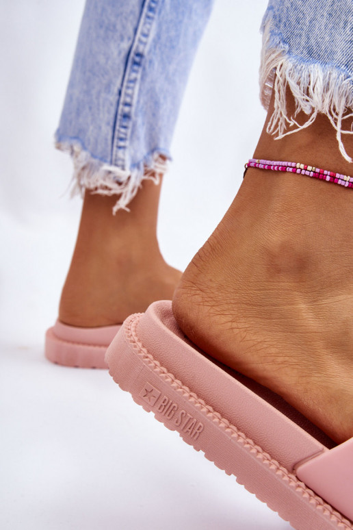 Women's Slippers Big Star LL274425 Light pink Women's Slippers Big Star LL274425 Light pink