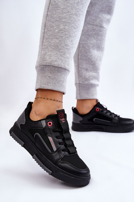 Women's Cross Jeans Low Sneakers LL2R4012C Black Women's Cross Jeans Low Sneakers LL2R4012C Black