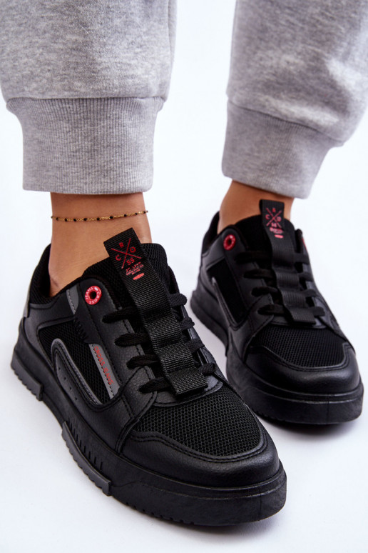 Women's Cross Jeans Low Sneakers LL2R4012C Black Women's Cross Jeans Low Sneakers LL2R4012C Black