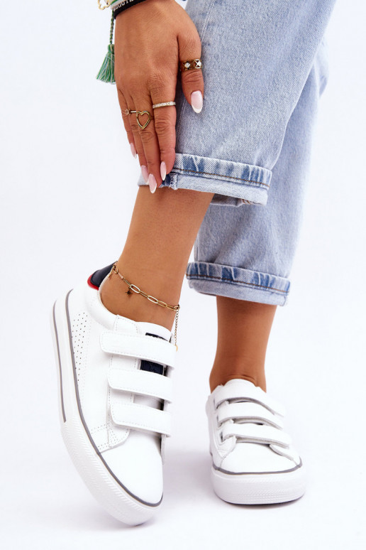 Women's Velcro Sneakers Big Star LL274A207 White Women's Velcro Sneakers Big Star LL274A207 White