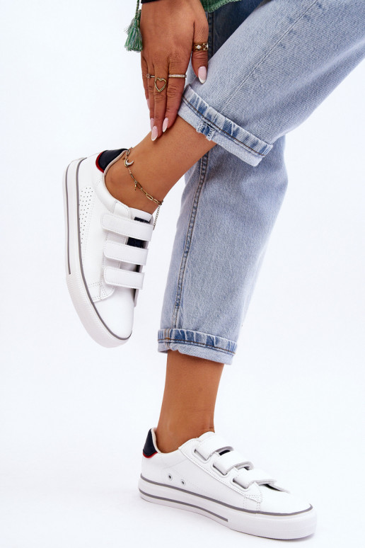 Women's Velcro Sneakers Big Star LL274A207 White Women's Velcro Sneakers Big Star LL274A207 White