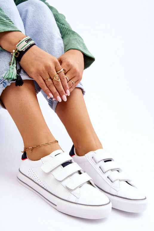 Women's Velcro Sneakers Big Star LL274A207 White Women's Velcro Sneakers Big Star LL274A207 White