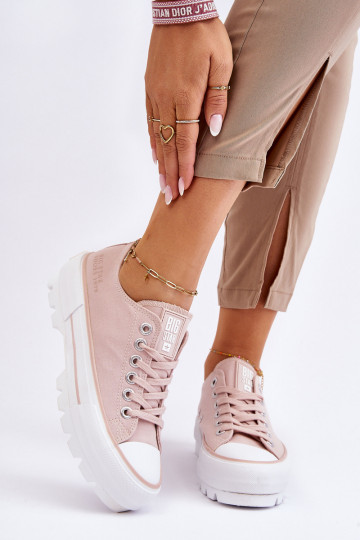 Fabric Platform Sneakers Big Star LL274151 Nude 2