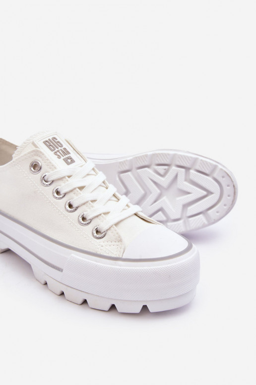 Fabric Platform Sneakers Big Star LL274150 White