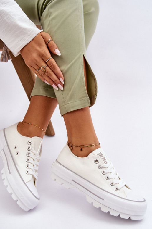 Fabric Platform Sneakers Big Star LL274150 White