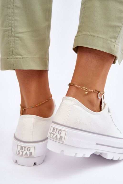 Fabric Platform Sneakers Big Star LL274150 White