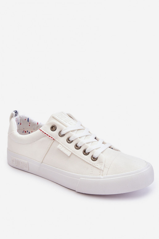 Men's Low Material Sneakers Big Star KK174001 White Men's Low Material Sneakers Big Star KK174001 White