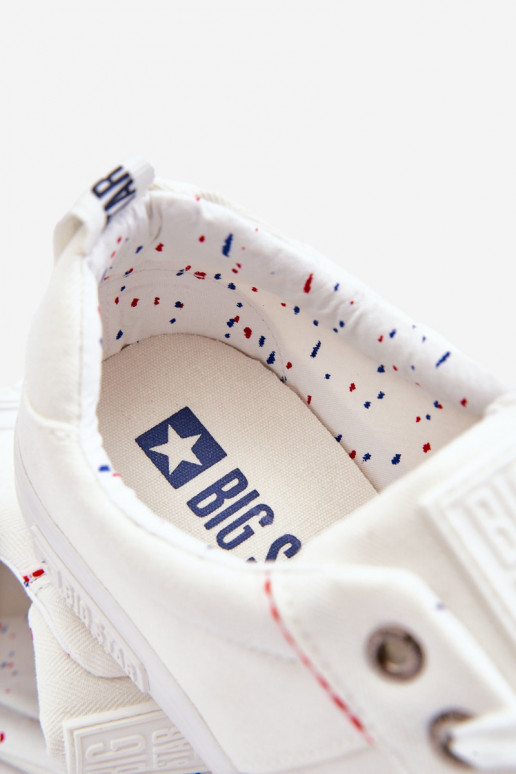 Men's Low Material Sneakers Big Star KK174001 White Men's Low Material Sneakers Big Star KK174001 White