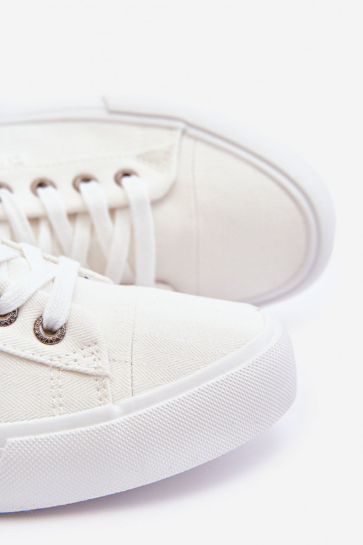 Men's Low Material Sneakers Big Star KK174001 White Men's Low Material Sneakers Big Star KK174001 White