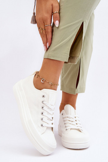 Big Star Low Lace-up Sneakers LL274968 White 2
