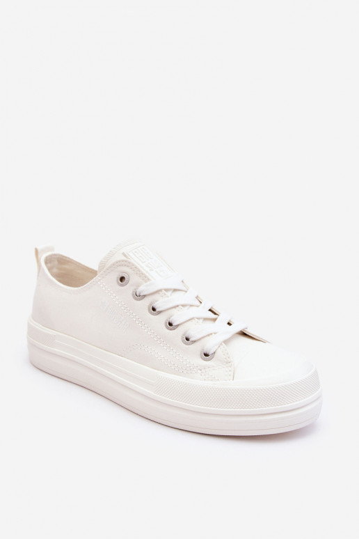 Big Star Low Lace-up Sneakers LL274968 White Big Star Low Lace-up Sneakers LL274968 White