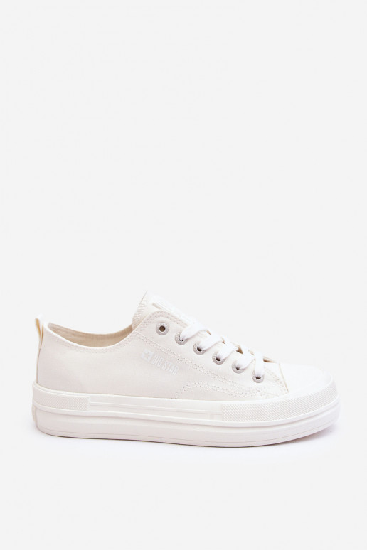Big Star Low Lace-up Sneakers LL274968 White Big Star Low Lace-up Sneakers LL274968 White