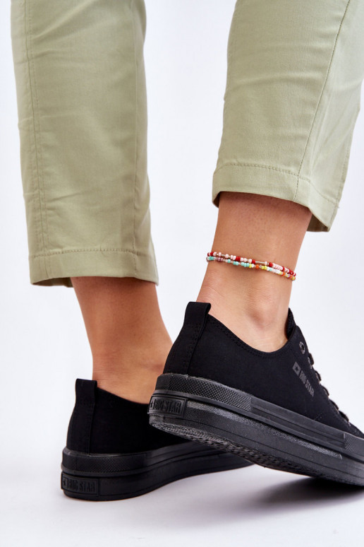 Big Star Low Lace-up Sneakers LL274967 Black Big Star Low Lace-up Sneakers LL274967 Black