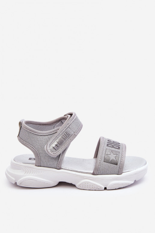 Children's Velcro Sandals Big Star LL374194 Silver