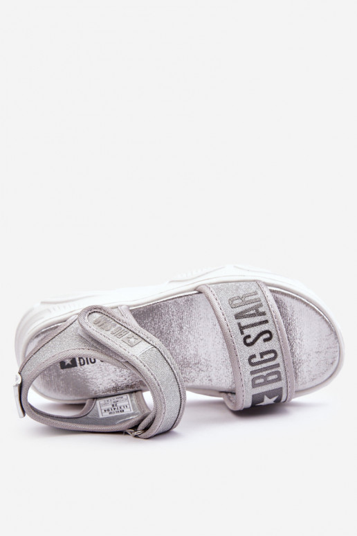 Children's Velcro Sandals Big Star LL374194 Silver