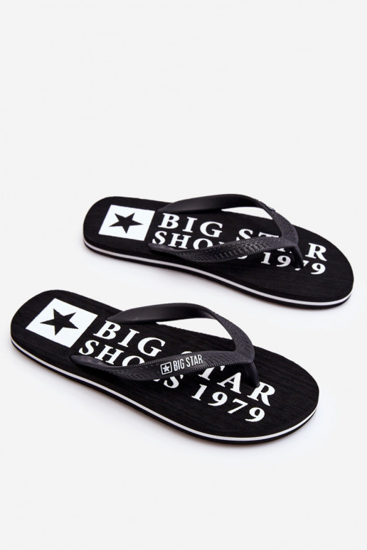 Men's Light Flip Flops Big Star LL174444 Black Men's Light Flip Flops Big Star LL174444 Black