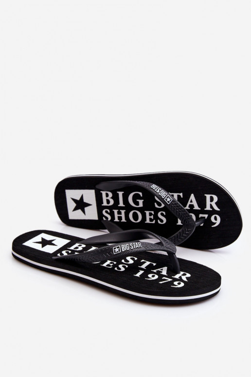 Men's Light Flip Flops Big Star LL174444 Black Men's Light Flip Flops Big Star LL174444 Black