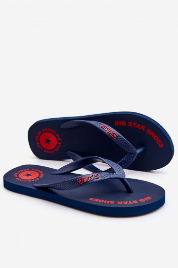 Men's Flip Flops Big Star LL174424 Navy blue 2