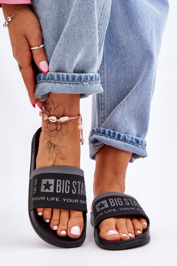 Women's Big Star Light Slippers LL274732 Black 2