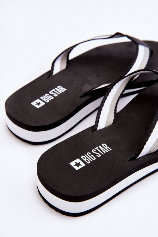 Women's Big Star Platform Flip Flops LL274781 Black Women's Big Star Platform Flip Flops LL274781 Black