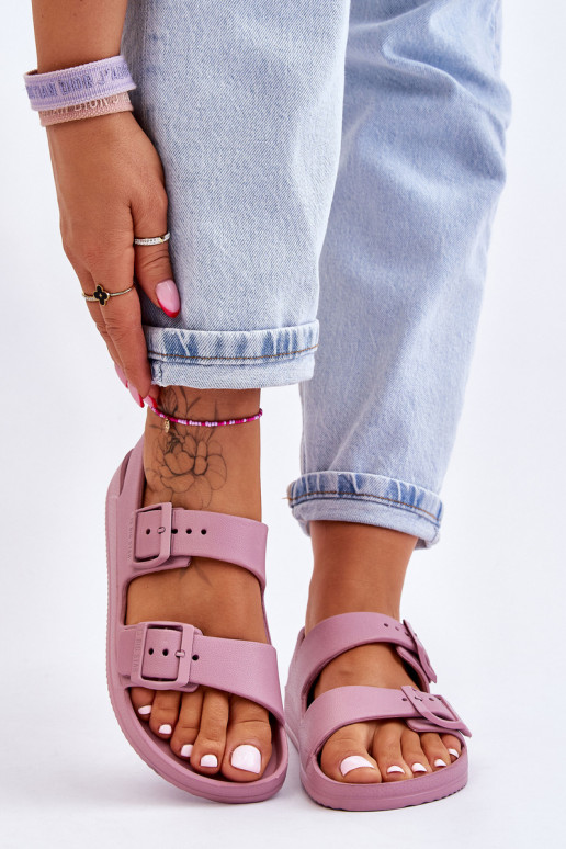 Women's Light Sandals Big Star LL274744 Purple Women's Light Sandals Big Star LL274744 Purple