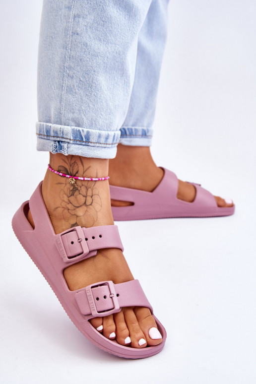 Women's Light Sandals Big Star LL274744 Purple Women's Light Sandals Big Star LL274744 Purple