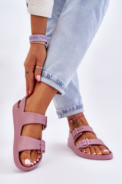 Women's Light Sandals Big Star LL274744 Purple Women's Light Sandals Big Star LL274744 Purple