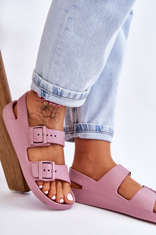 Women's Light Sandals Big Star LL274744 Purple Women's Light Sandals Big Star LL274744 Purple