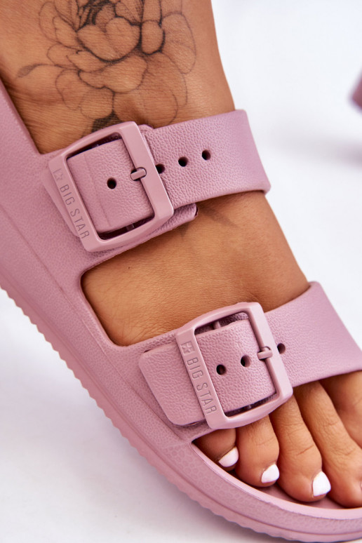 Women's Light Sandals Big Star LL274744 Purple Women's Light Sandals Big Star LL274744 Purple