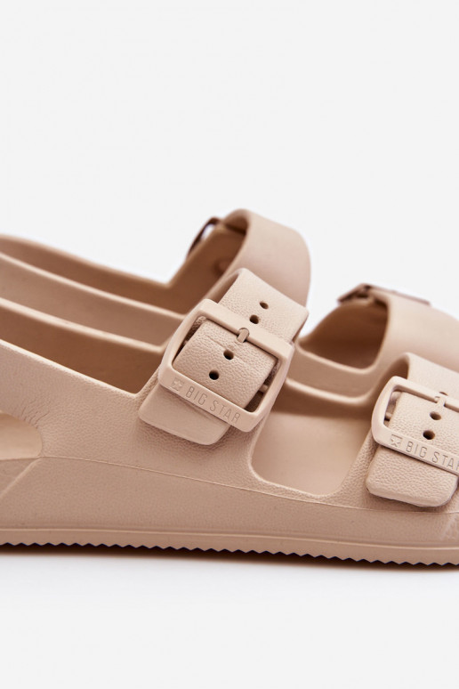 Women's Light Sandals Big Star LL274746 Beige Women's Light Sandals Big Star LL274746 Beige