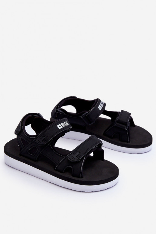 Women's Sport Platform Sandals Big Star LL274789 Black Women's Sport Platform Sandals Big Star LL274789 Black