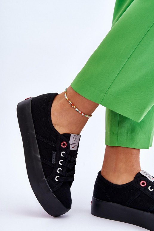 Women's Platform Sneakers Cross Jeans LL2R4039 Black