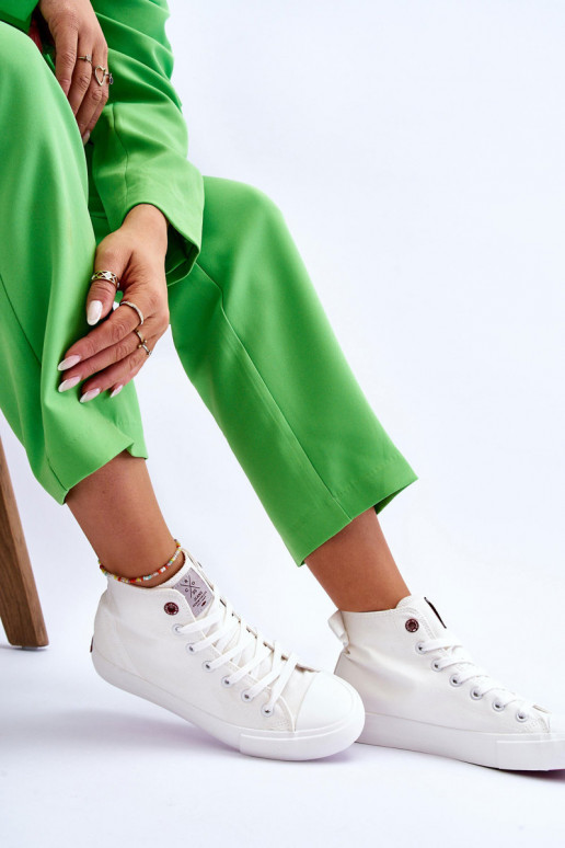 Women's Classic High Top Sneakers Cross Jeans LL2R4086C White Women's Classic High Top Sneakers Cross Jeans LL2R4086C White