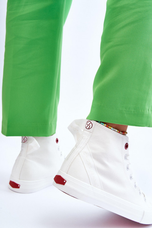 Women's Classic High Top Sneakers Cross Jeans LL2R4086C White Women's Classic High Top Sneakers Cross Jeans LL2R4086C White