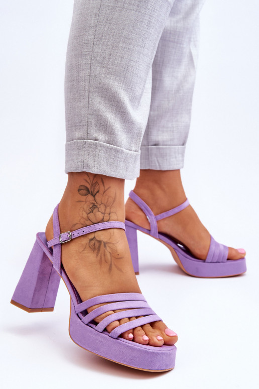 Women's Suede Platform Sandals Violet Verda Women's Suede Platform Sandals Violet Verda