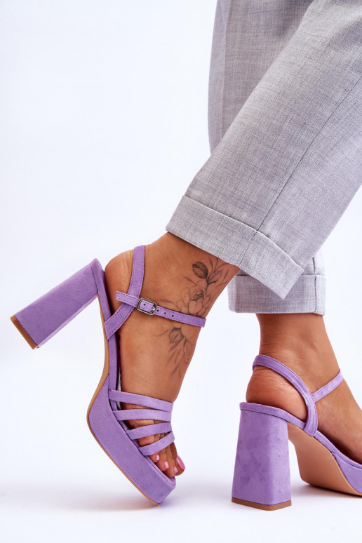 Women's Suede Platform Sandals Violet Verda Women's Suede Platform Sandals Violet Verda