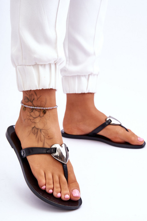 Women's Vegan Flip Flops ZAXY JJ285031 Black Women's Vegan Flip Flops ZAXY JJ285031 Black