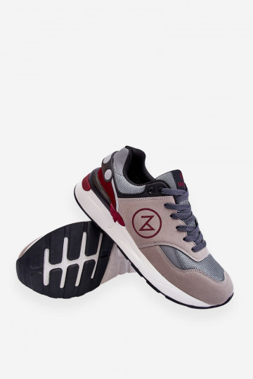 Men's Lace-Up Sports Shoes Gray And Black Stephen 2