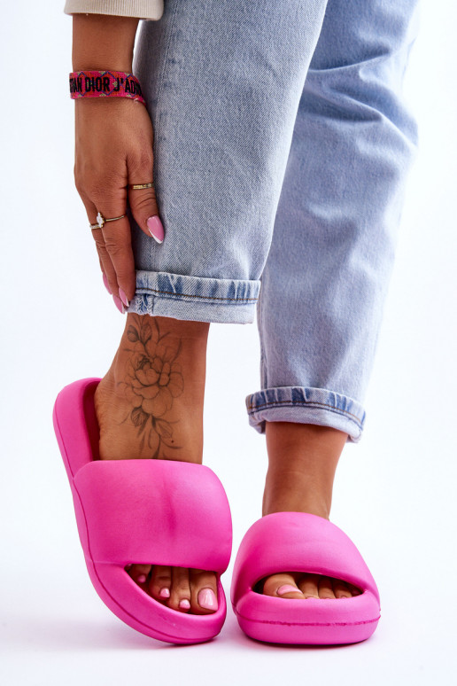 Women's Lightweight Foam Platform Slippers Fuchsia Milton Women's Lightweight Foam Platform Slippers Fuchsia Milton