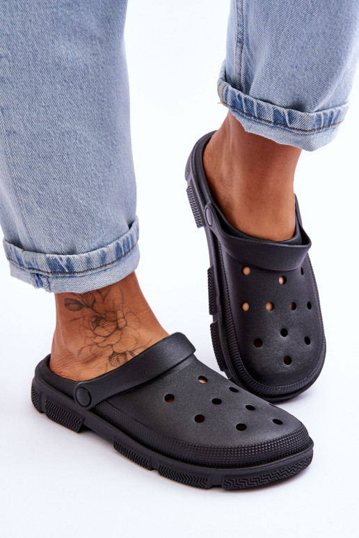 Women's Rubber Crocs Black Rabios Women's Rubber Crocs Black Rabios