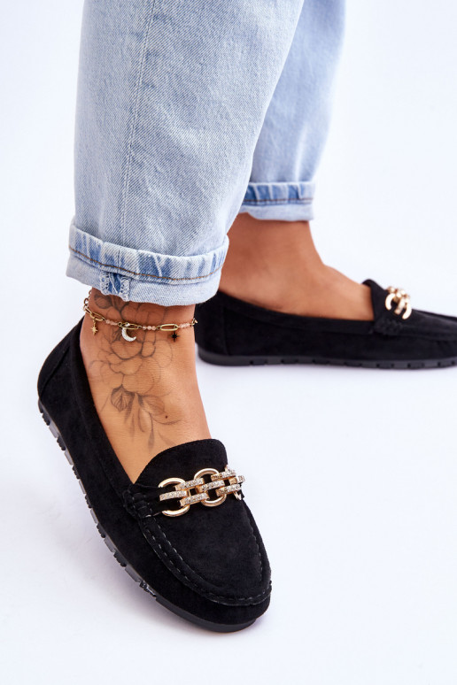Women's Suede Loafers Black Sorento Women's Suede Loafers Black Sorento