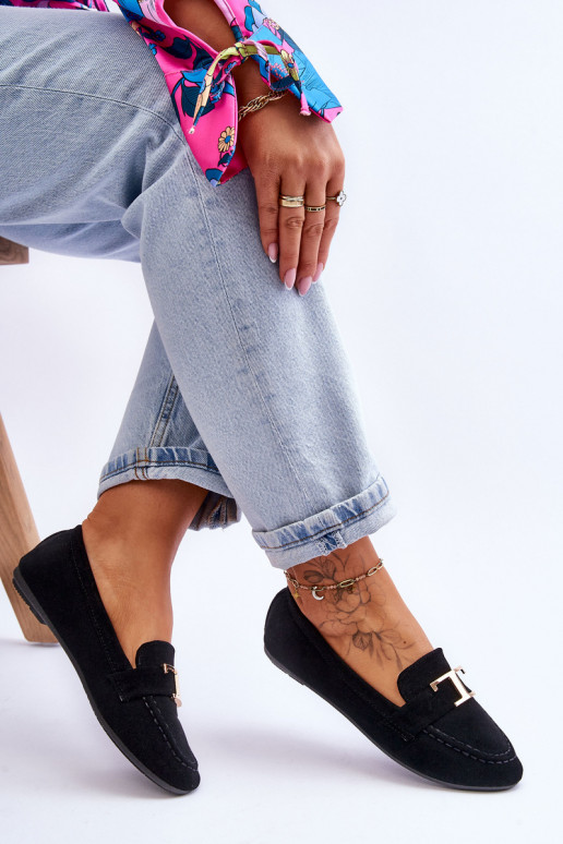 Classic Slip On Loafers Black Carly Classic Slip On Loafers Black Carly