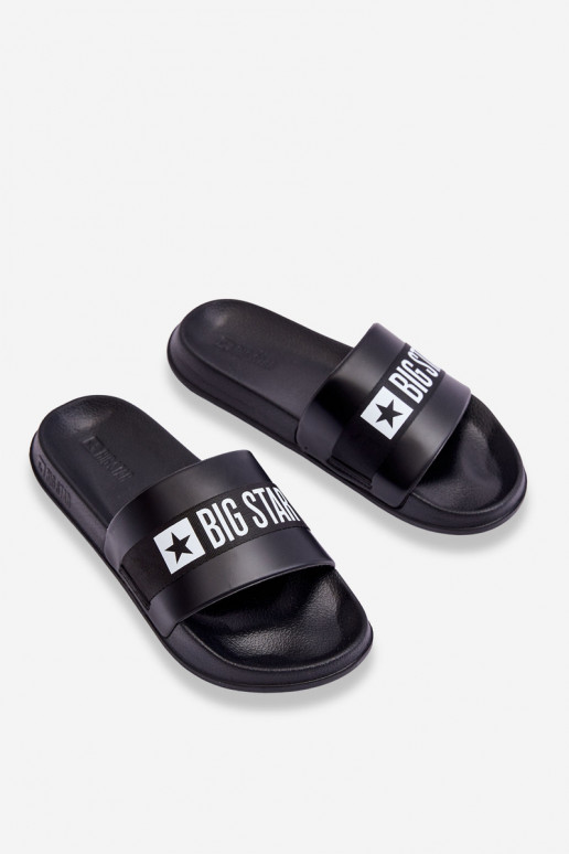 Men's Classic Big Star Slippers LL174457 Black Men's Classic Big Star Slippers LL174457 Black