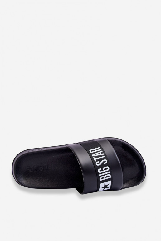 Men's Classic Big Star Slippers LL174457 Black Men's Classic Big Star Slippers LL174457 Black