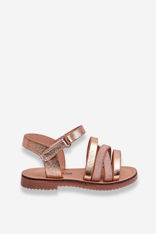 Children's Sandals With Straps Rose Gold Isla Children's Sandals With Straps Rose Gold Isla