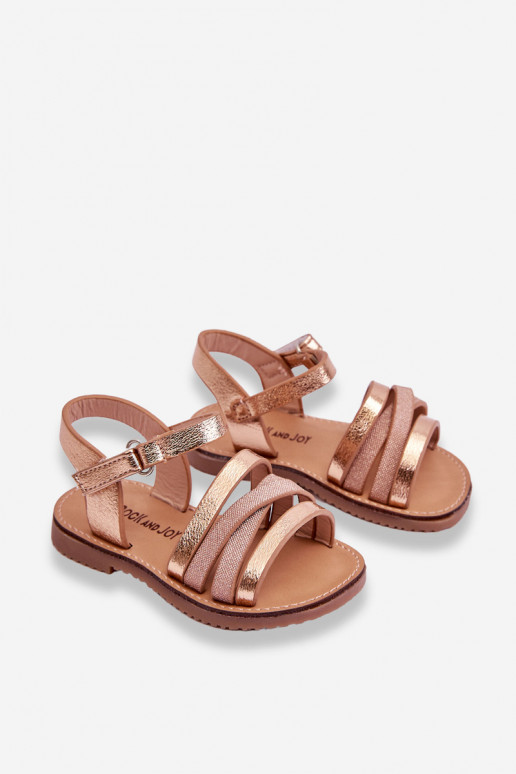 Children's Sandals With Straps Rose Gold Isla Children's Sandals With Straps Rose Gold Isla