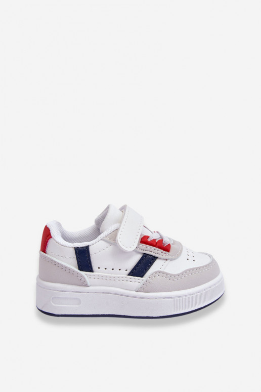 Classic Children's Sports Shoes White and Red Marlin